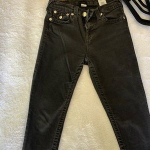 True religion charcoal colored jeans